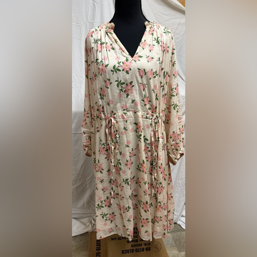 Draper James Floral Cream Dress